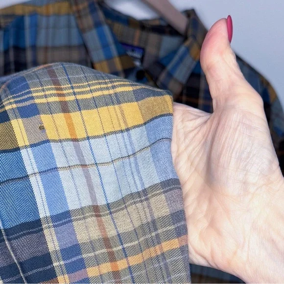 XXL - Patagonia Buckshot Shirt - Lightweight Cotton Blend - Prussian Blue - Used - Picture 3 of 4